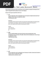 Rumus Fungsi Text Pada Microsoft Excel