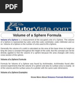 Volume of A Sphere