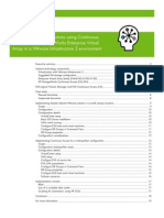 HP Disaster Tolerant Solutions Using Continuous Access For HP Storageworks Enterprise Virtual Array in A Vmware Infrastructure 3 Environment