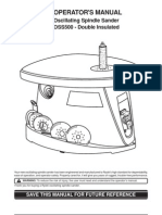 Ryobi OSS500 Oscillating Spindle Sander Owners Manual