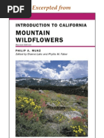 CNHG Introduction To California Mountain Wildflowers