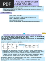 First and Second-Order Transient Circuits: Learning Goals