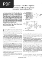 Closed-Loop Class-D Amplifier With Nonlinear Loop Integrators