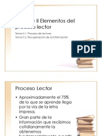 UNIDAD II Elementos Del Proceso Lector