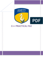 C++ Practical File