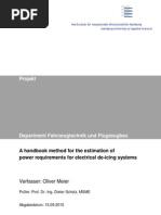 A Handbook Method For The Estimation of Power Requirements For De-Icing Systems