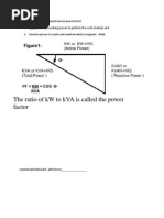 The Ratio of KW To kVA Is Called The Power Factor