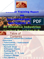 Summer Training Report Hindalco Industries Limited