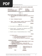 Modelling and Analysis Laboratory Manual VTU