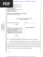 Kartman Case in Nevada MERS OCWEN MERS LOSES This Is Notice of Removal and The Original Complaint