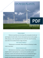 Wind Power Plants: Submitted by