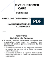 Effective Customer Care