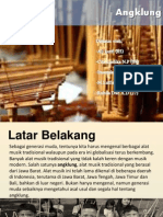 Presentasi Seni Budaya Angklung