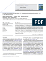 Coastal Fish Farming Does Not Affect The Total Parasite Communities of Wild Fish in SW Mediterranean