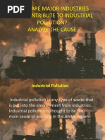 What Are Major Industries That Contribute To Industrial Pollution