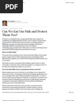 Can We Eat Our Fish and Protect Them Too (, 2012)