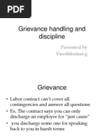 Grievance Handling and Discipline