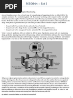 Q1. Explain Briefly The Computer Integrated Manufacturing