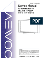 Plasma Daewoo DPP 4272 DP 4220 DT 4280 Sp-200