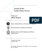 Sri Lanka Dairy Appraisal - Main Report