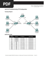 Trouble Shooting VTP Config