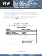 Desktop Virtualization Solution RFP Template