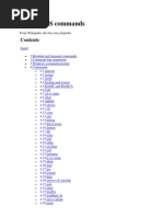 List of DOS Commands: From Wikipedia, The Free Encyclopedia