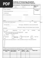 MTec - MDes Application Form - 2011