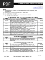 Battery Charger Options Accessory 2008