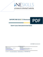 SAP BPC NW 10 .0 / 7.5 Script Logic Implementation Guide