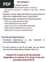 Normalization