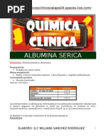 Albumina en Suero