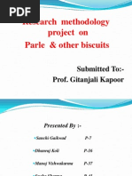 Research Methodology Project On Parle & Other Biscuits: Submitted To:-Prof. Gitanjali Kapoor