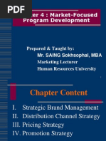 Chapter 4-Market-Focused Program Development