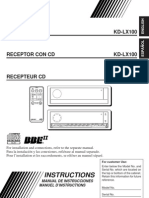 Instructions: CD Receiver KD-LX100