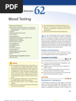 Blood Testing: Laboratory Exercise