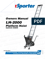 Owners Manual Platform Hoist: Updated: 5/28/08