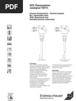 Endress+Hauser: RTD Thermometer Omnigrad TST11