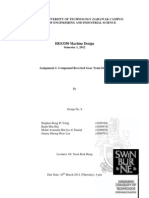 HES3350 Machine Design, Semester 1, 2012, Assignment 1 - Compound Reverted Gear Train Design