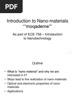 Introduction To Nano-Materials ""Moqademe""