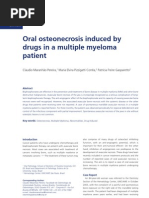 Oral Osteonecrosis Induced by Drugs in A Multiple Myeloma Patient