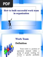 How To Built Successful Work Team in Organization