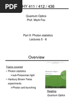 Photon Statistics Notes