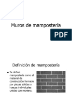 Muros de Mampostería