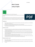 ESL Basic Numbers Lesson