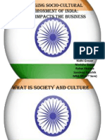 The Changing Socio-Cultural Environment in India