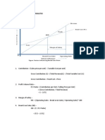 Mechanics of Break Even Analysis