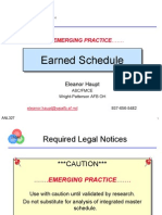 Earned Schedule Matrix