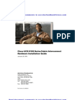 Cisco UCS 6100 Series Fabric Interconnect Hardware Installation Guide