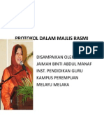 Protokol Dalam Majlis Rasmi